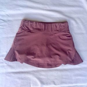 lululemon RARE play off the pleats skirt *vintage mauve color*